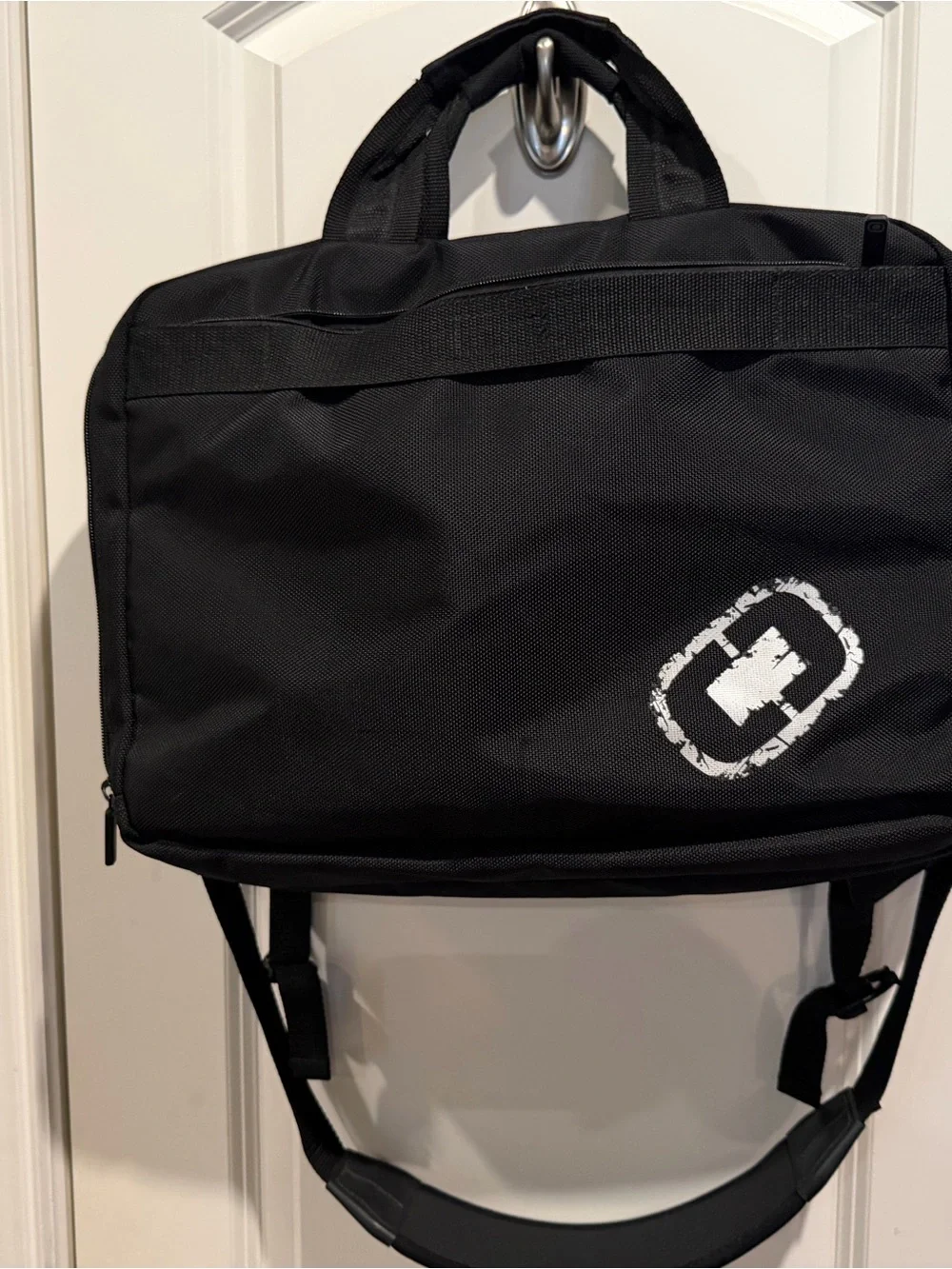 OGIO Black Quilted Front Laptop Messenger